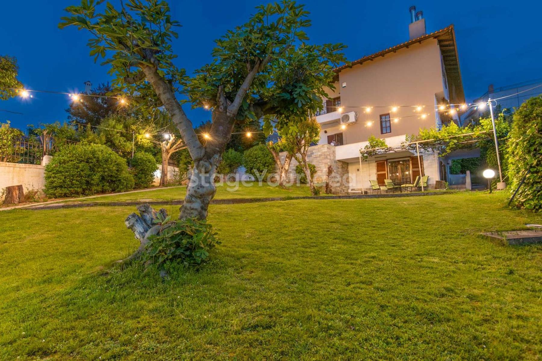 Τraditional Fully Detached Villa On A Luxurious Hillock Of Thessaloniki With Its Own Garden Also For Family & Wedding Gatherings For 10 To 25 People Only 15 Minutes From Airport Esterno foto